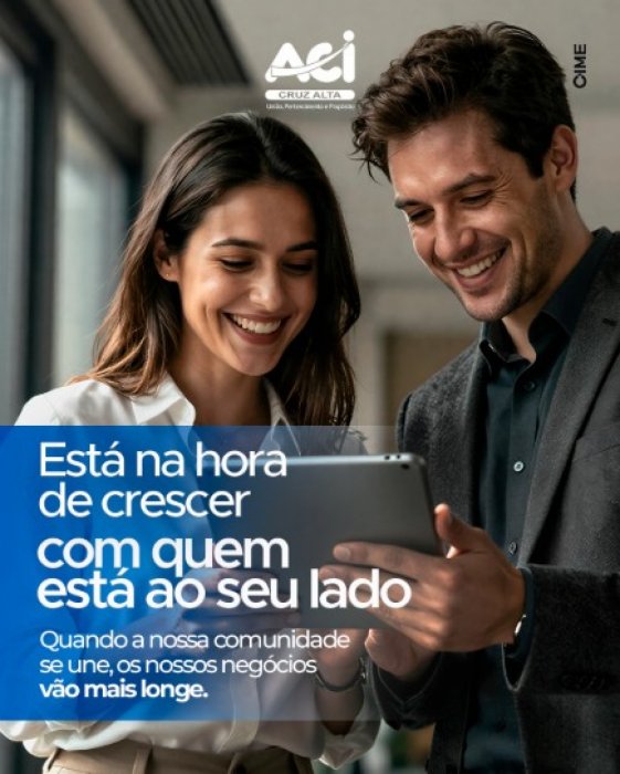Está na hora de crescer com quem está ao seu lado