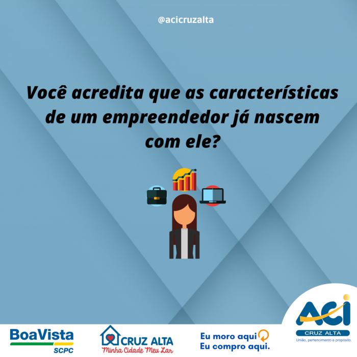 Características do empreendedor.