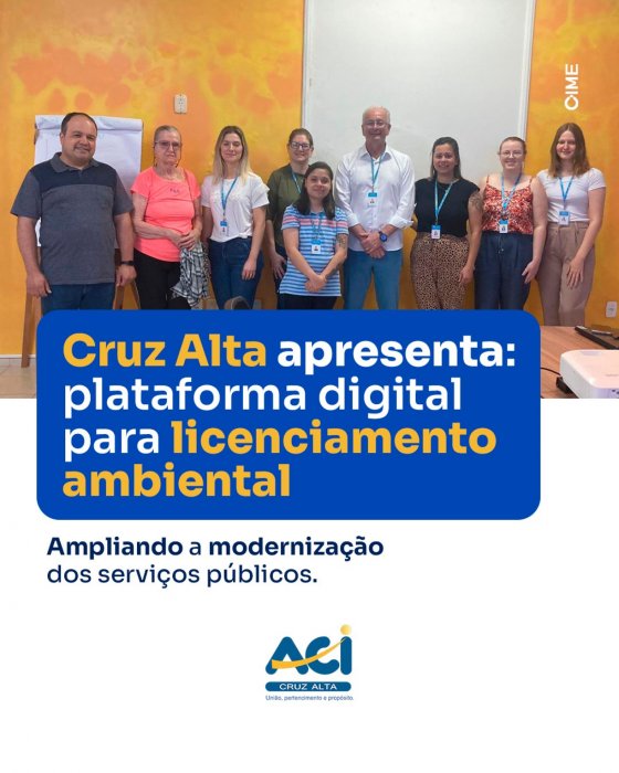 Cruz Alta apresenta plataforma digital para licenciamento ambiental