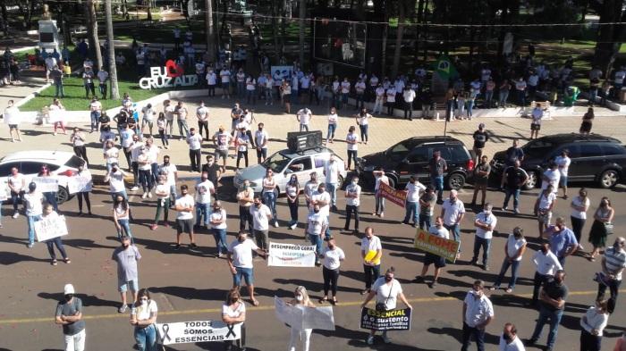 PROTESTO PELA ABERTURA DO COMÉRCIO DE CRUZ ALTA