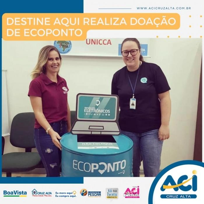 destine AQUI REALIZA DOAÇÃO DE ECOPONTO