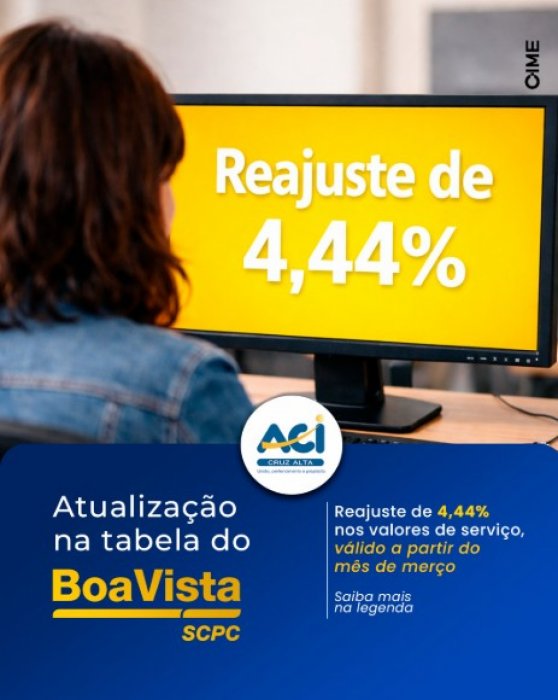 ATUALIZAÇÃO na TABELA do SCPC