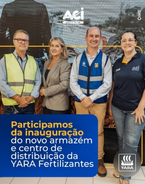 Inauguração do novo armazém da Yara Fertilizantes