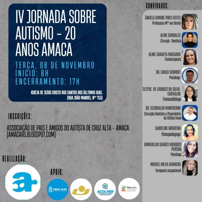 IV JORNADA SOBRE AUTISMO - AMACA 20 ANOS