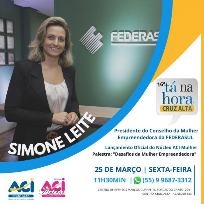 Palestra com Simone Leite - Lançamento ACI Mulher