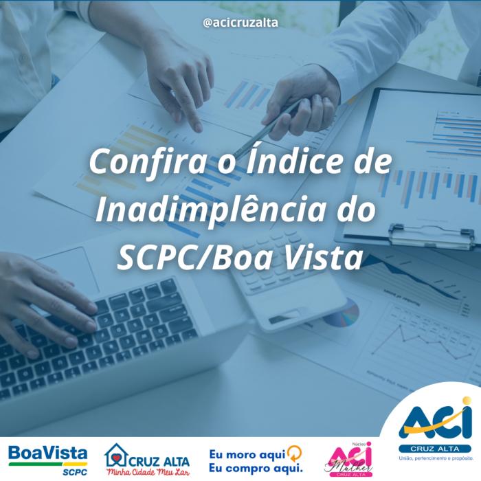 Confira o Índice de Inadimplência do SCPC/Boa Vista