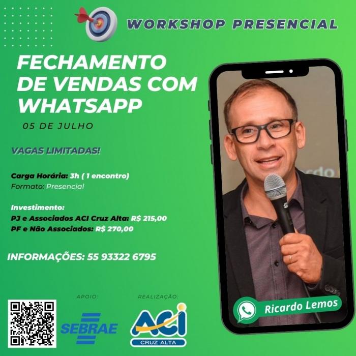 ACI e Sebrae RS promovem Workshop para impulsionar vendas pelo Whats