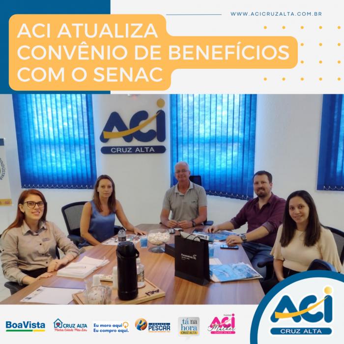 ACI ATUALIZA CONVÊNIO DE BENEFÍCIOS COM O SENAC