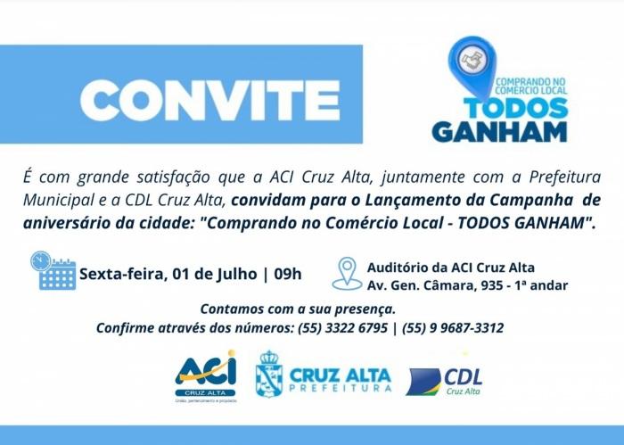 Lançamento da campanha.