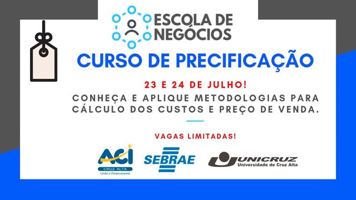 ACI oferta curso de Precificação