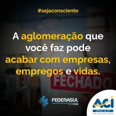 ACI adere campanha de conscientização da Federasul