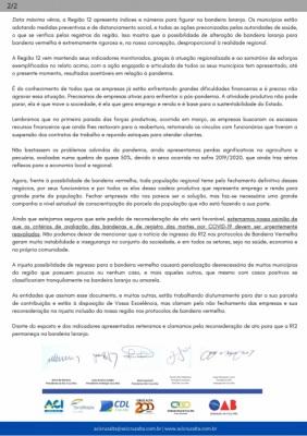 BANDEIRA: Entidades enviam novamente  pedido de reconsideração 